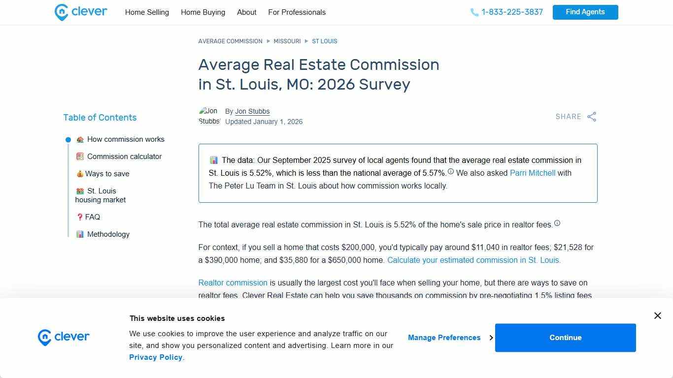 The Average St. Louis Real Estate Commission: 2026 Update