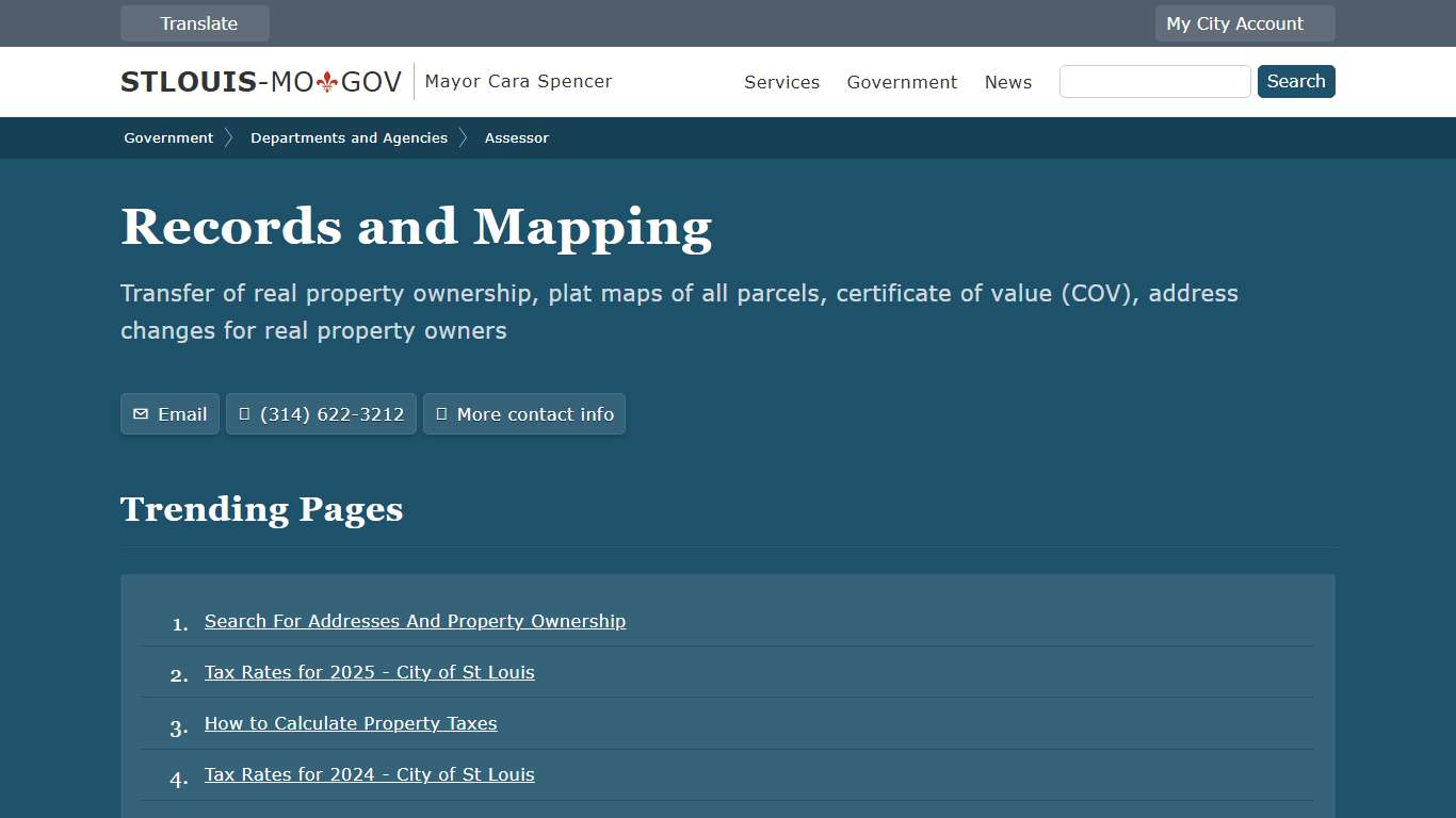 Assessor | Real Estate Records and Mapping